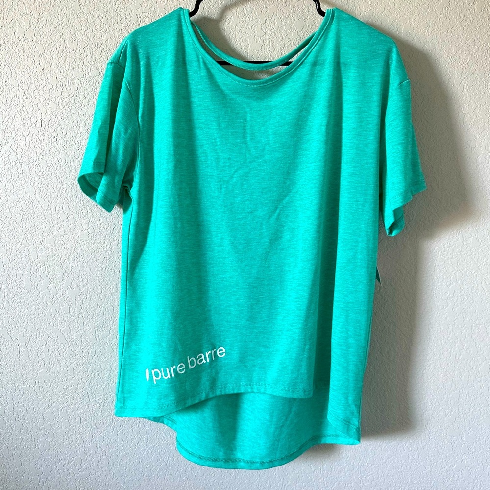 Pure Barre teal top, NEW